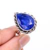 Blue Sapphire Gemstone Ring 925 Sterling Silver Stylish Fashionable Ring Vintage Boho High-Quality Fine Jewelry for Everyday Wear