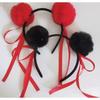 Nezha headband ball head hairball headband hair accessories children's performance props super cute hair accessories