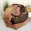 1pc "Starry Night Yin-Yang Cats"Umbrella with Plastic Handle,Suitable for All Seasons Home Travel Outdoor UmbrellaB1581