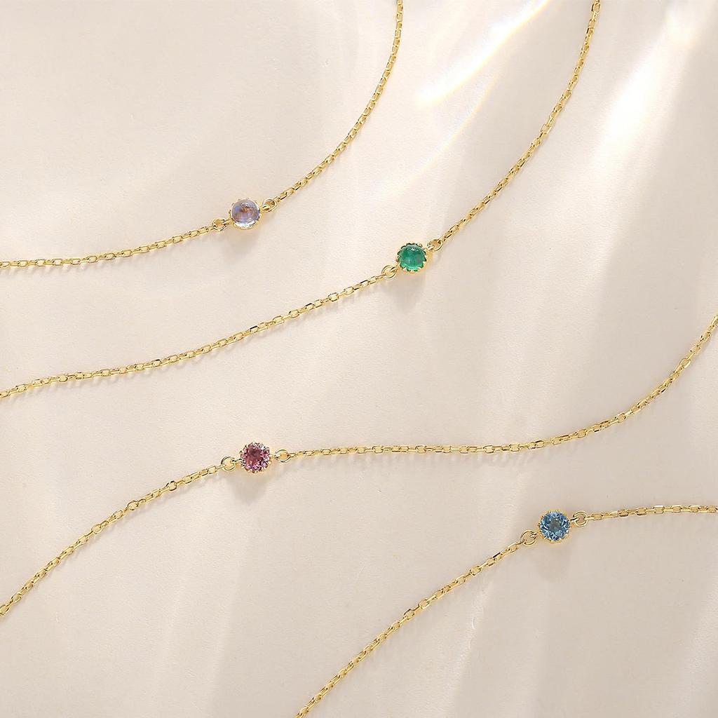 FANCIME 18K Yellow Gold Bracelet for Natural Blue November 18K Anniversary Gift Wrapping Included Women, Topaz, Birthstone, Gold, Christmas, Birthday,