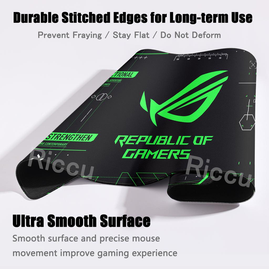 HD ASUS Game Rug Extended Aesthetics Mouse Pad Design ROG Minimalist Computer Gamer Nonslip Keyboard Lockedge Office Accessories