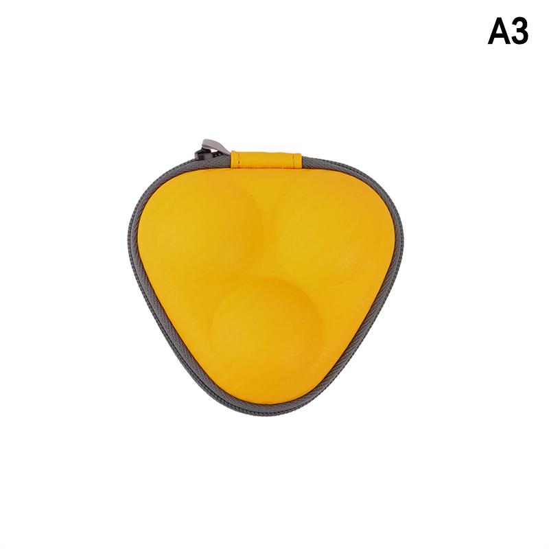 

Чехол для настольного тенниса, сумка для хранения 3 шариков для пинг-понга, жесткие коробки, органайзер из ПУ, аксессуары для настольного тенниса в помещении, водонепроницаемый