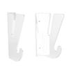 Skateboard Wall Mount Holder Horizontal Acrylic Longboard Display Rack with Storage Hook for Garage