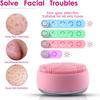 Mini Electric Silicone Cleansing Brush Ultrasonic Cleansing Brush Massager USB Charging Waterproof Cleansing Device