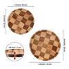 TJ POP Round Acacia Natural Wood Set of cutting tray with lacquer Suitable for direct food Perfect for everyday use and commercial Easy to Tray,