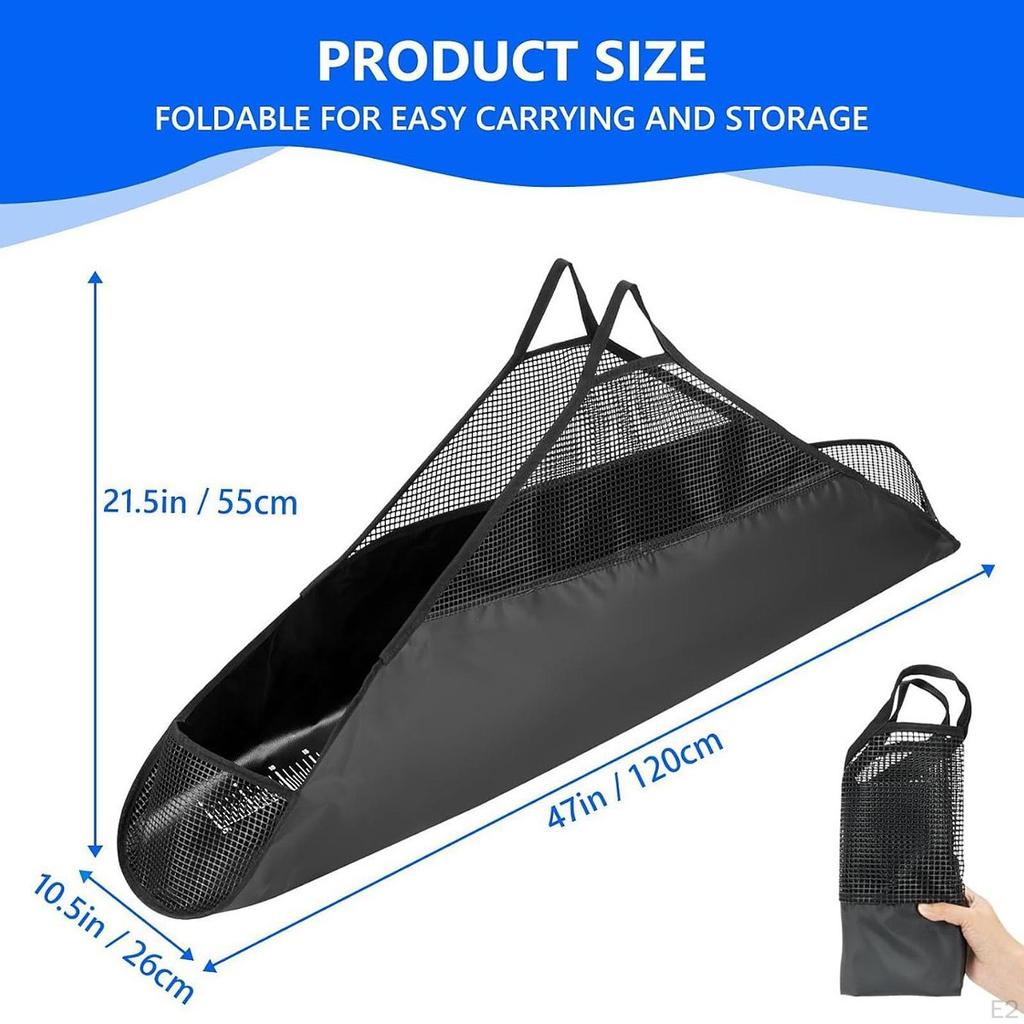 Fischturnier Abwiegen Fischbeutel Wiederverwendbar Fische Lineal Große Kapazität mit