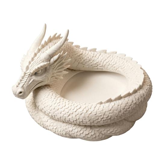 3D Printed Fantasy Dragon Catchall, Gothic Dragon Catchall Bowl, Desktop Key Storage Tray, Jewelry Tray Organizer, Desk Companion for Home Office Room