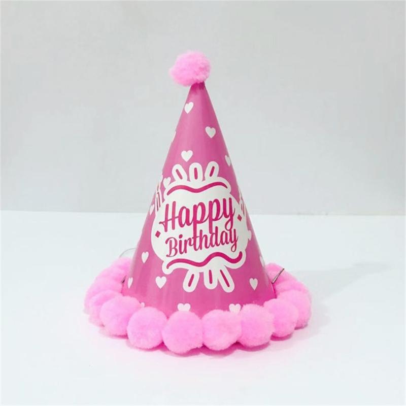 Unisex Birthday Party Hat Children Princess Carnivals Party Props Cap Headwear