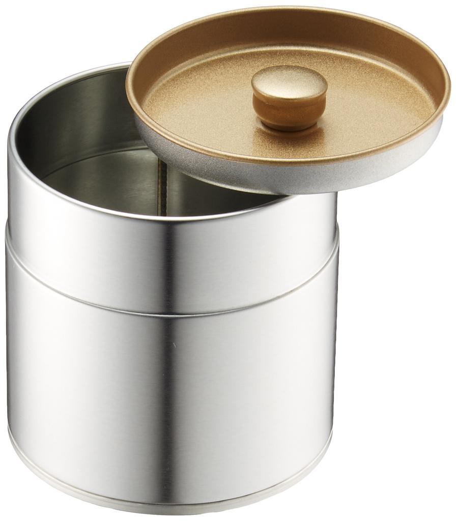 Kotodo Takahashi Seisakusho Tea Caddy Fabric Flat 100g Can, Can,