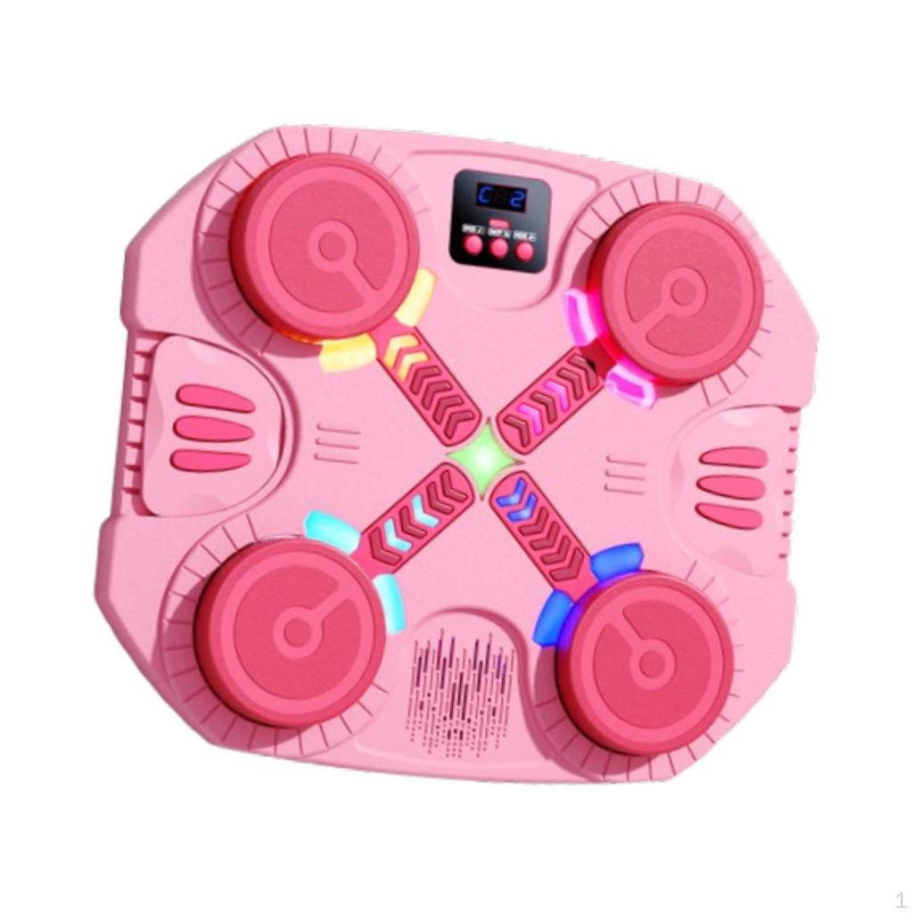 Music Boxing Machine Workout Punching for Women Home Children Pink
