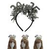 2025 New Year Party Headband Carnivals Party Sequins Garland Headwear for Adult Teens Glittering Festival Props Hairhoop