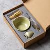 5/6Pcs Matcha Tea Set Bamboo Whisk Teaspoon Sieve Matcha Ceramic Bowl Matcha Whisk Japanese For Tea Lovers Tea-Making Tools
