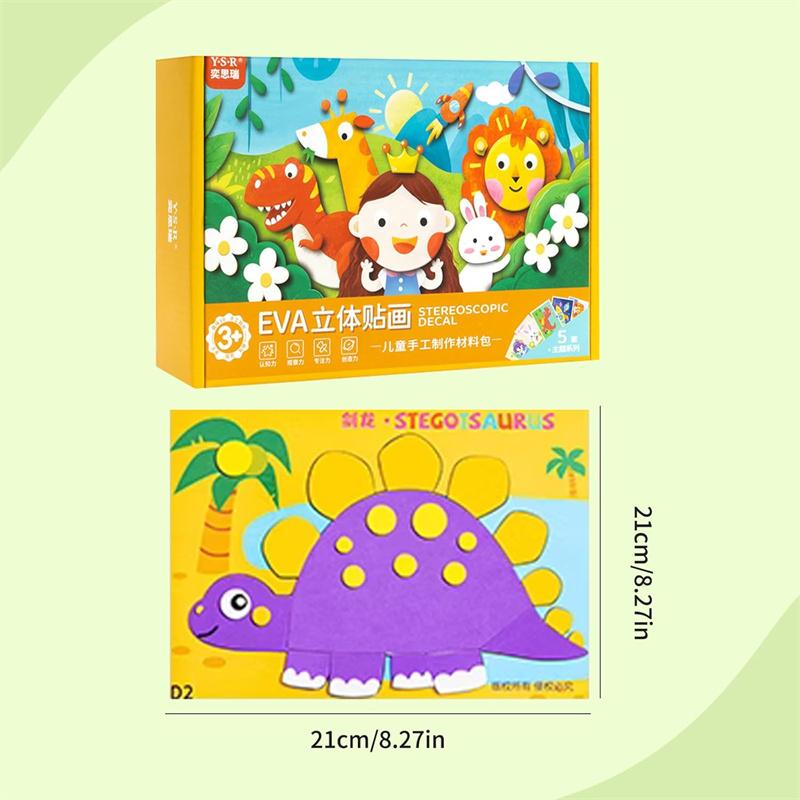 3D Eva Foam Sticker Kit For Kids, Preschool Learning Toys, Creative Diy Craft Activity For Boys & Girls (Age 3-6)