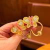 2 Pieces Cute Butterfly Princess Headwear Elastic Hair Bands for Kids Girls Hair Accessories Children Hair Ropes