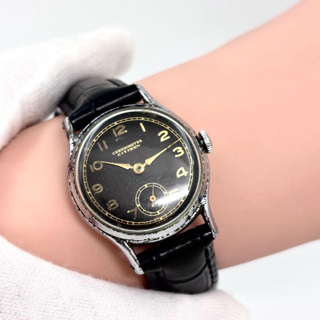 Used [In Operation/1940-50's] CITIZEN Citizen Chronometer F-Postwar II Type Antique Watch Military Manual Winding Rare