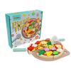 Wooden Pizza Cutter Play Kitchen Toy for Kids - Educational Early Learning Tool