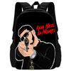 Fashion Hot Rapper Anuel AA Child School Backpack with Lunch Bags ,Pencil Bags ,School Bags for Boys Girls Best Gift