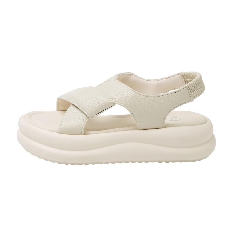 Internet celebrity platform sandals women wear 2025 summer new ins trendy fashion versatile and thin skirt muffin shoes