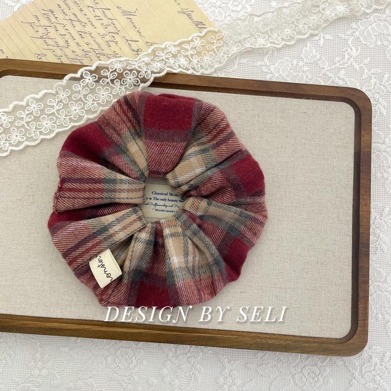 Scrunchie Multi Styles Floral Plaid Soft Fabric Minimalist Versatile Women Hair Tie Hair Accessories