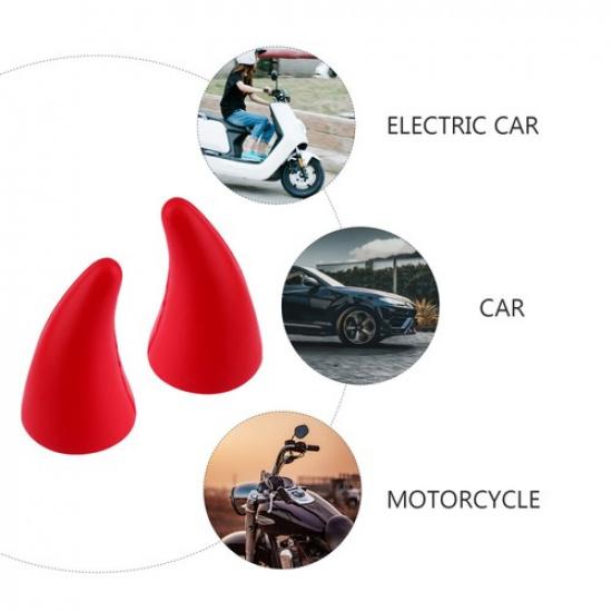 2 Pcs Bumper Decoration Car Horns Automobile Devil Horns