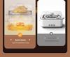 CUKO Intelligenter mehrschichtiger elektrischer Hot Pot und Dampfgarer: All-in-One Schmor-, Dampf-, Dreischicht-Haushaltsgerät.