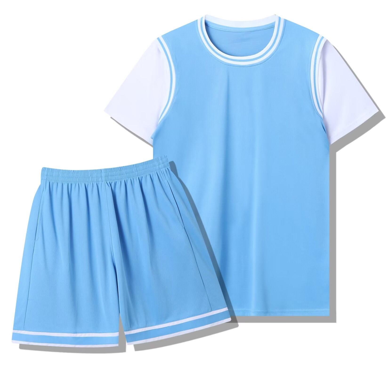 

288 Fake Two-Piece Set, Basketball Jersey Set, Adult Men S And Women S Printed Jerseys, With Pockets On Both Sides 2Xs-4Xl 2XS/130