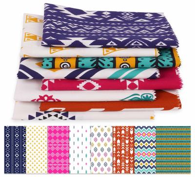 8 Pc Fat Quarter Bundle,  Traditional Africal Tribal Print Collections  Print 18"x 22"  DIY Patchwork-  100  Cotton  Pre-Cut Quilting Fabric