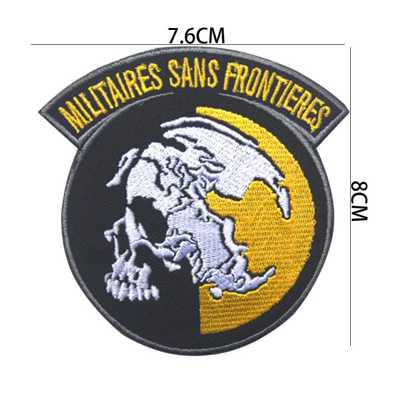 PHOENIX IKKI Metal Gear Solid FOX HOUND Foxhound Military Cosplay Airsoft Embroidery Patch Wappen Applique Velcro Compatible 11piece