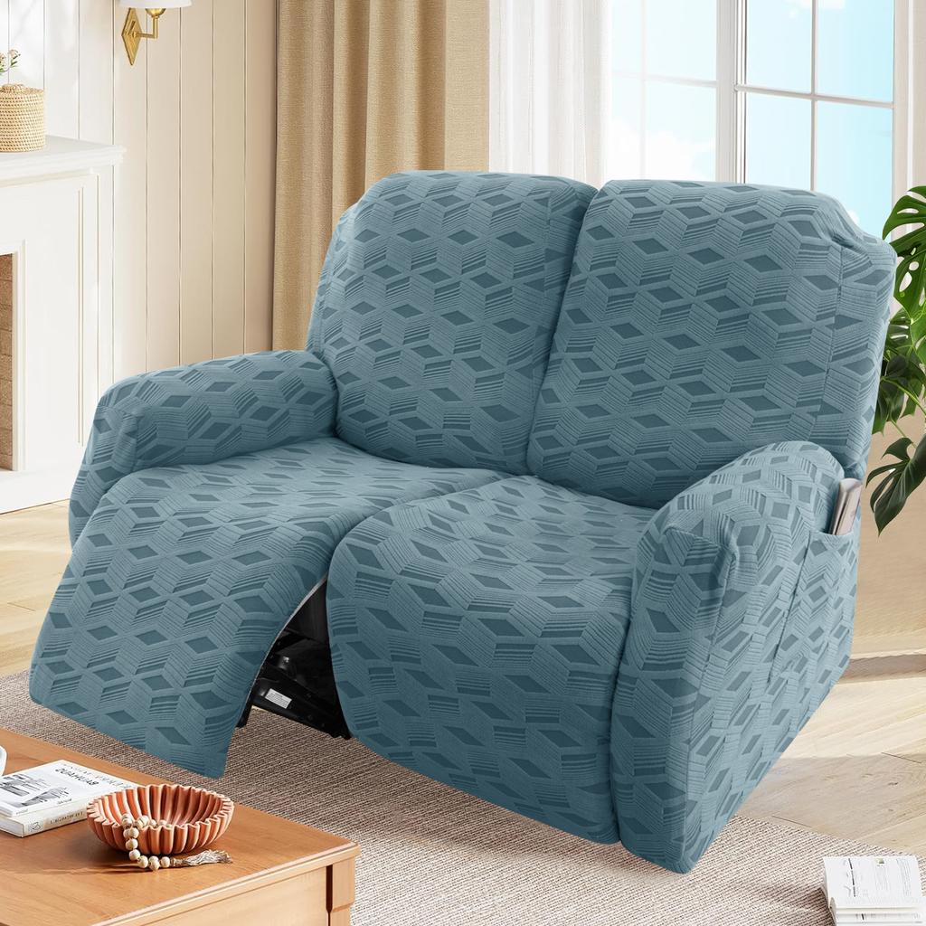 Elastic Jacquard Armchair Chair Cover 2 Seater 6pcs/set Recliner Sofa Cover for Living Room Relax Slipcover Protector