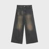 Herren Retro Gradient Wide-Leg Jeans – Trendy, Loose Fit für Herbst & Winter