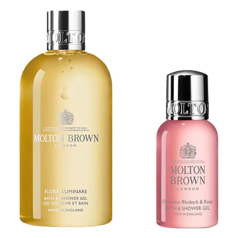 Molton Brown Duschgel-Set: Blume des Lichts & Rhabarberrose