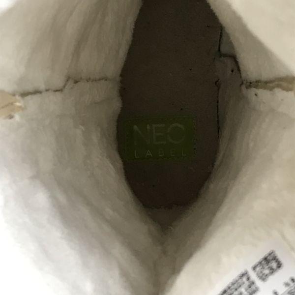 adidas lined autumn winter tweed boots women's 23.5 beige(USED)