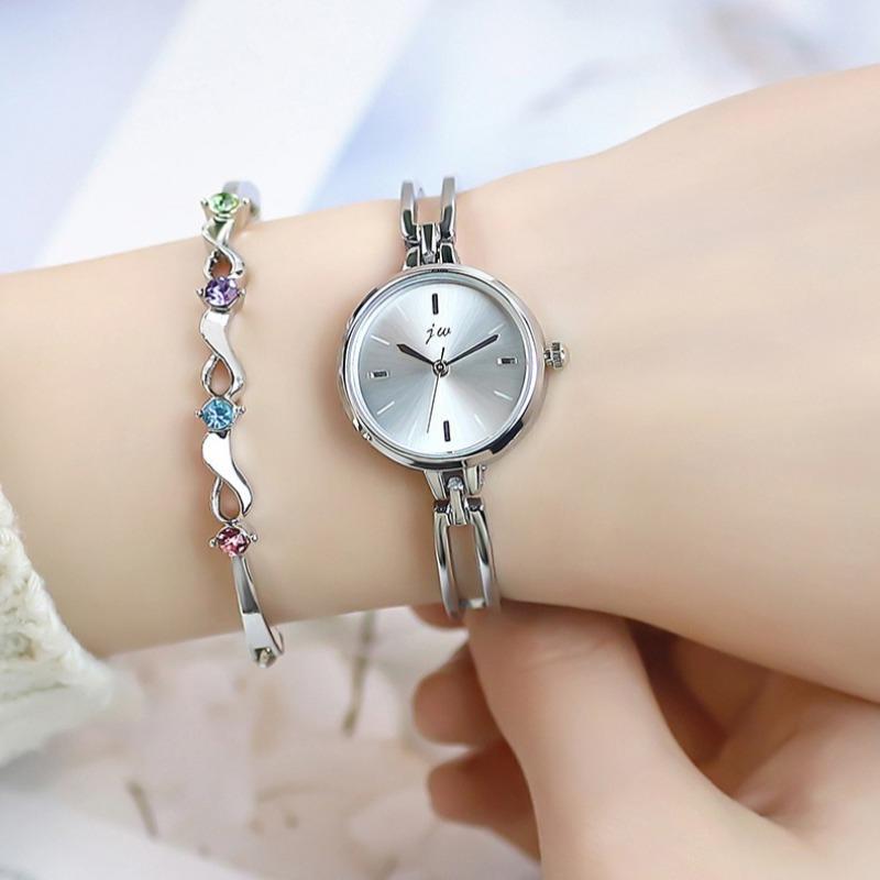 Reloj para Mujer Simple Redondo Acero de Alta Calidad Correa Pulsera Relojes de Cuarzo Moda Femenina Relojes de Pulsera Reloj Relogio Feminino
