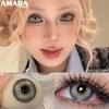 AMARA 2pcs New Colored Contacts Lenses for Eyes Fashion Brown Lenses Nature Soft Lenses Beauty Pupil Lady Makeup