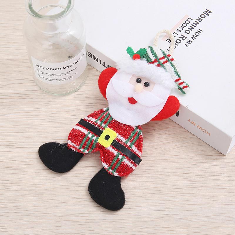 Christmas Plush Doll Pendants Decorations Santa Claus Snowman Deer Xmas Tree Hanging Ornaments Christmas New Year Home Decor