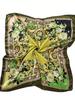 Satin Square Scarf Women Floral Hijab Elegant  Print Silk Neckerchief Shawl Wraps Headband Handle Hair Accessories Bandana