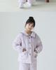 Lulu Cow Girls' Winter Flanell Gesteppter Pyjama - Warme Dreilagige Nachtwäsche für Mittlere und Große Mädchen