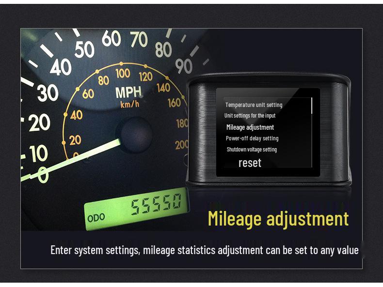 P10 Car LCD Multifunctional HUD: Speedometer, Turbo Pressure, OBD2 Display