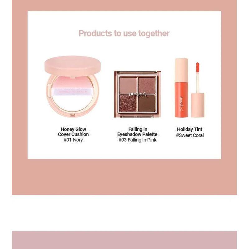 Peach C - Champagne Eye Glitter #03 Rose Coral Bundle Set