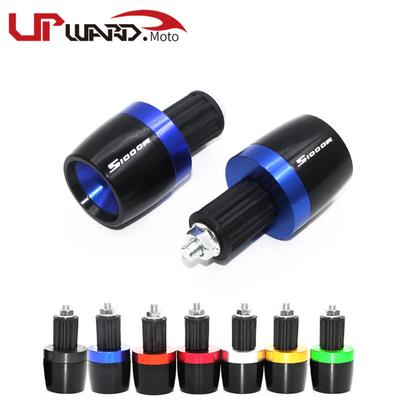 Universele Motorfiets 7/8" Stuur Handvatten Eindkappen Pluggen Schuivers Tegenwichten Stuur Voor BMW S1000R S 1000 R S 1000R Alle