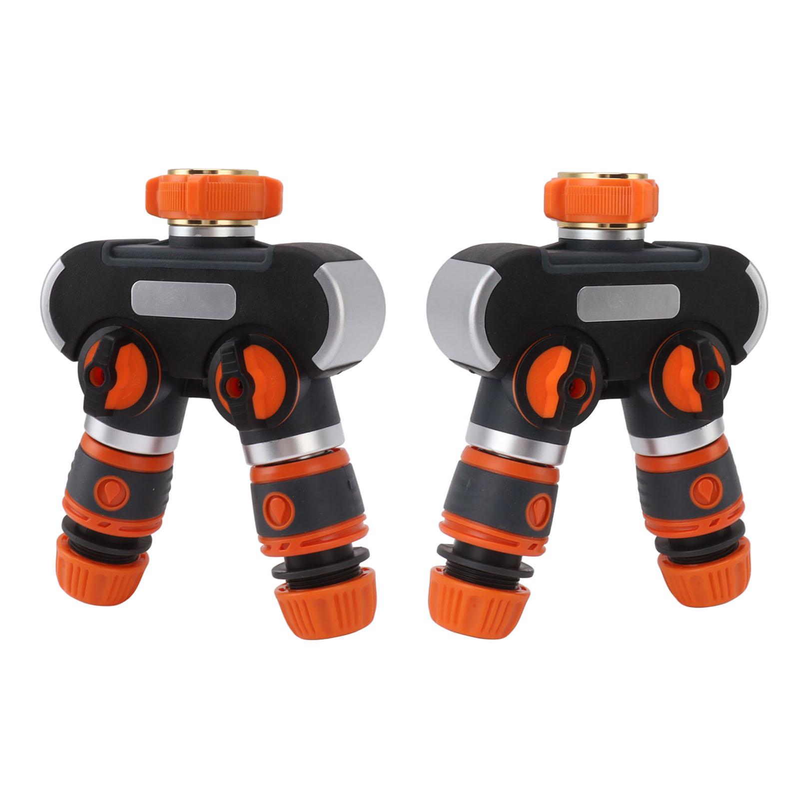 Photos - Hose Connector Konnwei Faucet Splitter Adapter 1 in 2 Out 2 Way High Pressure Hose Splitter for Vehicle Cleaning Outdoor Gardening 