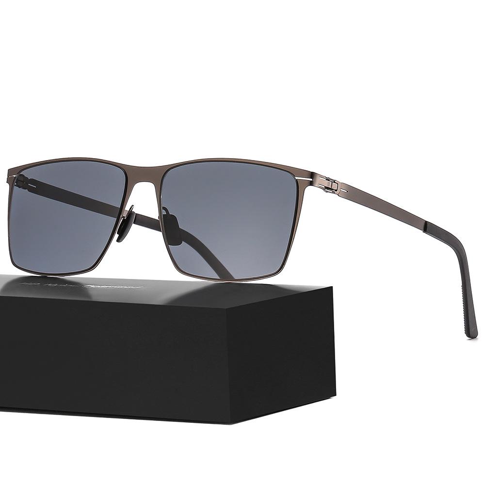 2023 Homerus Screwless Weldless Nylon Polarized Square Frame Sunglasses 7310