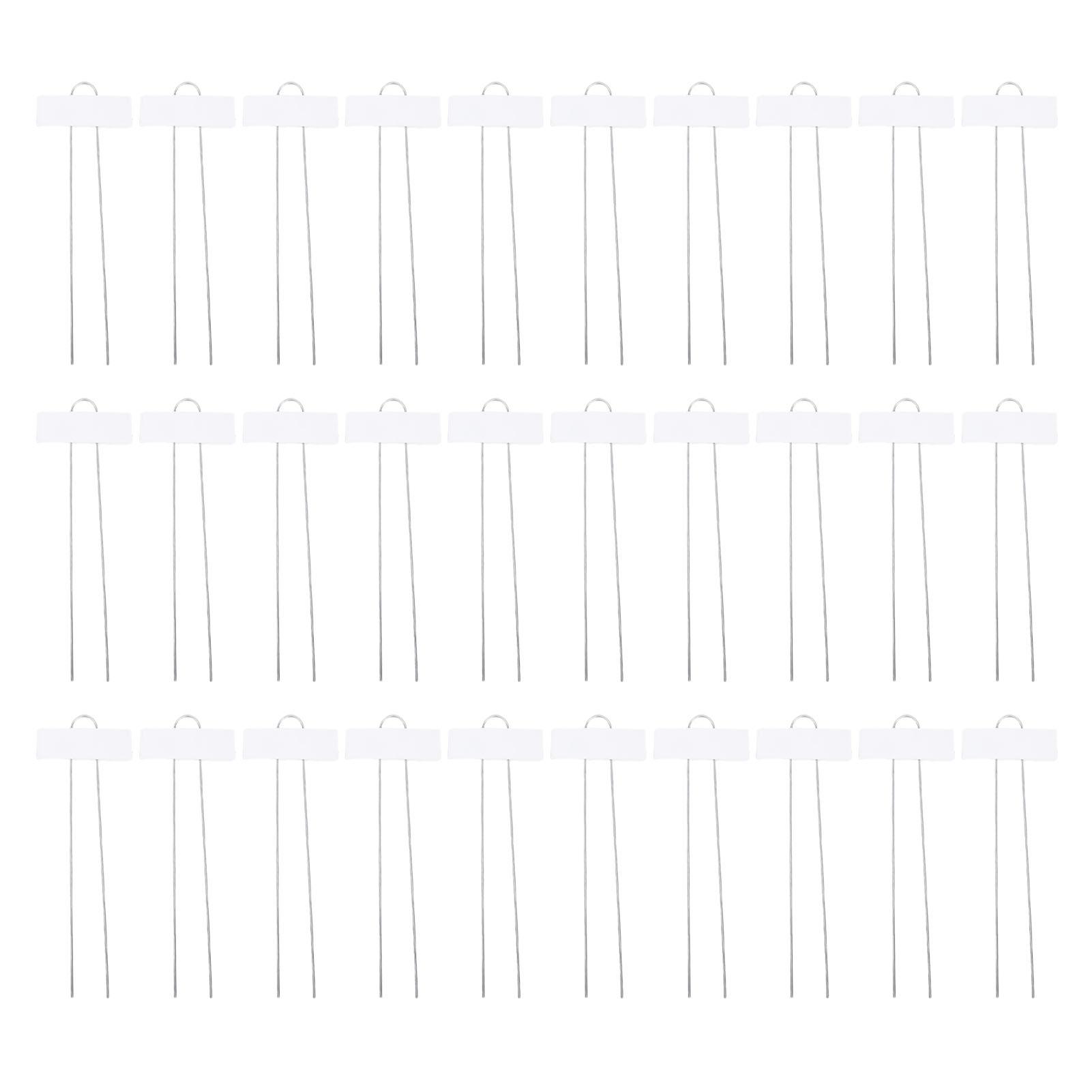 

30 шт. Бирки для растений из оцинкованной стали, атмосферостойкие, многоразовые садовые маркеры для теплиц, горшечных растений White