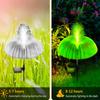 6 STÜCK Outdoor LED Solarwegleuchten Wasserdicht Quallen Dekoration Garten Rasenleuchten 7 Farbwechsel Hof Gehweg Terrasse Solarlampe