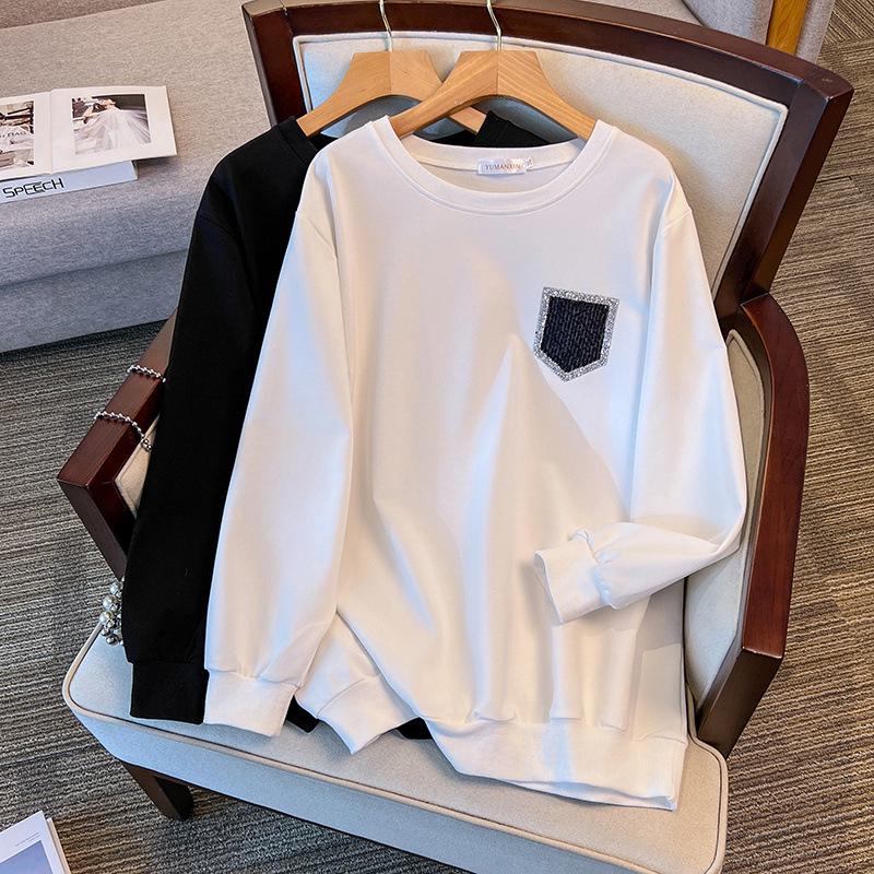 

Plus Size 200-350 Jin Loose Fit Autumn Hoodie (Bust 150/160/170-6063) 6XL