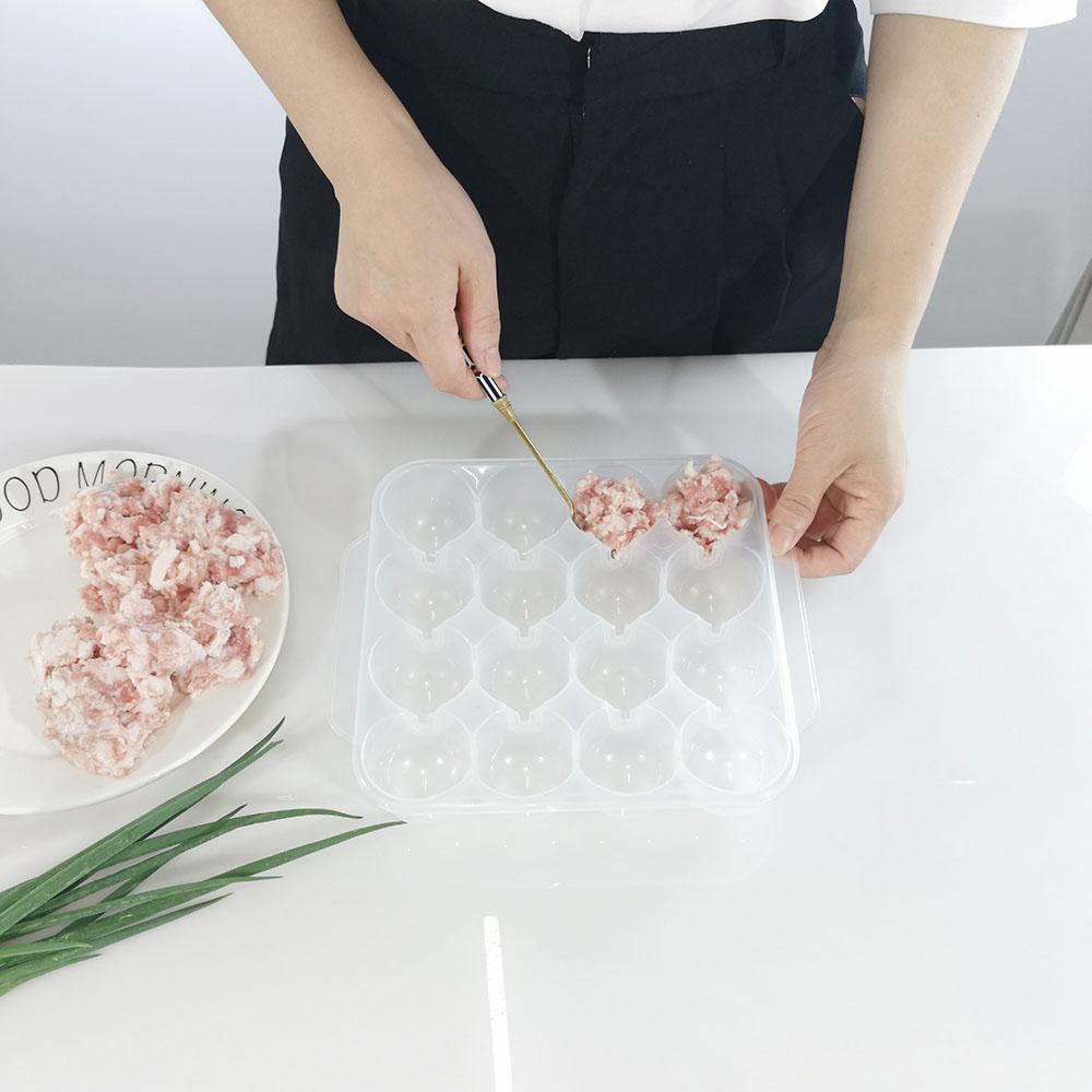 NEW Kitchen Plastic Meatball Mold Making Fish Melon Ball Self Stuffing Food Cooking Machine High Temperature Resistance