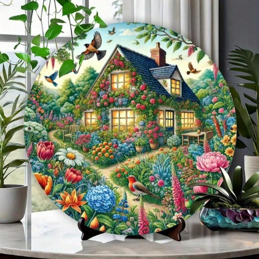 Vintage Metal Tin Sign Wall Art Rustic Decor for Garden Garage Cafe Farmhouse