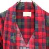 Mc Knight 60s 70s vintage Check Pattern flannel Gown coat XL Red Men's Used