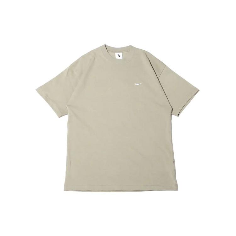 Nike Lab Solo Swoosh Basic Sports Short Sleeve Light Green Gray Men s DA0321-320 XXL