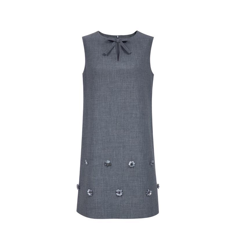 VEROMODA 2025 Fall Bow Beaded Sleeveless A-Line Mini Dress